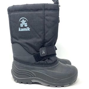 Kamik Canada Winter Mid Calf Boots Black Youth 5